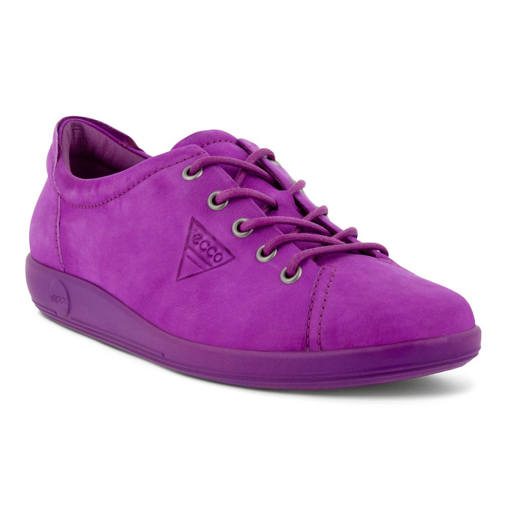 Tenis Mujer - ECCO Soft 2.0 Tie - Morados - DMO827403